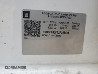 2018 Chevrolet Silverado 1500 with VIN 1GB1CUEY4JF106665, listed as a Copart auction lot 42390645 with 206,295 mi miles and Salvage Title. Bid and sale history available at DreamBid. Image 12.