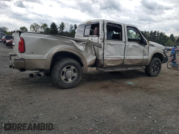 2013 Ford F-250 XL with VIN 1FT7W2BT0DEA61387, listed as a Copart auction lot 53798935 with 156,392 mi miles and Salvage title. Bid and sale history available at DreamBid. Image 3.
