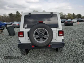 2019 Jeep Wrangler Unlimited Sahara with VIN 1C4HJXEG5KW602598, listed as a Copart auction lot 51666055 with 75,782 mi miles and Salvage Title. Bid and sale history available at carsss.com. Image 6.