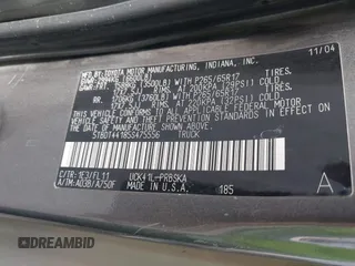 2005 Toyota Tundra SR5 with VIN 5TBDT44185S475556, listed as a IAAI auction lot 41589056 with 222,658 mi miles and . Bid and sale history available at DreamBid. Image 9.