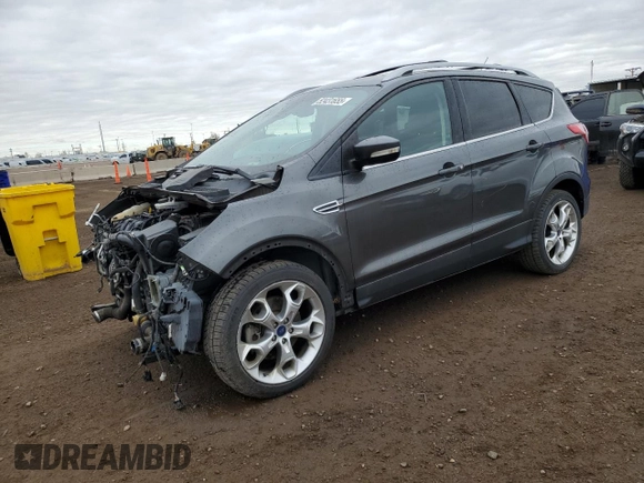 2015 Ford Escape Titanium with VIN 1FMCU9J90FUA08275, listed as a Copart auction lot 52431655 with 141,562 mi miles and Salvage Title. Bid and sale history available at carsss.com. Image 1.