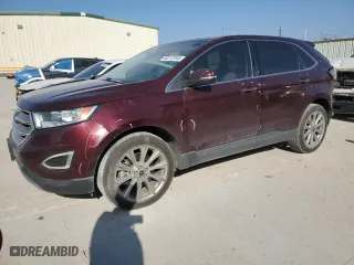2017 Ford Edge Titanium with VIN 2FMPK3K88HBB88530, listed as a Copart auction lot 49213195 with 128,660 mi miles and Salvage Title. Bid and sale history available at carsss.com. Image 1.