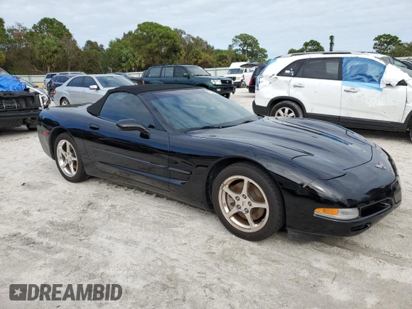 2002 Chevrolet Corvette with VIN 1G1YY32G325123703, listed as a Copart auction lot 77258804 with 26,325 mi miles and Salvage Title. Bid and sale history available at carsss.com. Image 4.