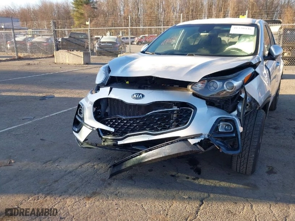 2020 Kia Sportage LX with VIN KNDPMCAC6L7789201, listed as a IAAI auction lot 41320446 with 55,041 mi miles. Bid and sale history available at carsss.com. Image 6.