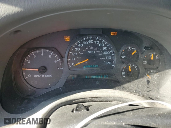 2004 Chevrolet TrailBlazer EXT LT with VIN 1GNET16P946208721, listed as a Copart auction lot 82648204 with 209,910 mi miles and Salvage Title. Bid and sale history available at carsss.com. Image 9.