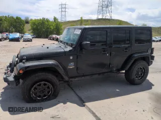 2012 Jeep Wrangler Unlimited Sahara with VIN 1C4HJWEG1CL168435, listed as a Copart auction lot 58431615 with 120,364 mi miles and Salvage title. Bid and sale history available at DreamBid. Image 1.