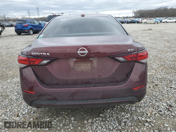 2024 Nissan Sentra SV with VIN 3N1AB8CV4RY217934, listed as a Copart auction lot 47854865 with 67,149 mi miles and Salvage Title. Bid and sale history available at carsss.com. Image 6.