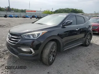 2017 Hyundai Santa Fe Ultimate z VIN 5NMZW4LA1HH046384, wystawiony jako Copart lot #54149965 z przebiegiem 124 093 mil mil oraz Szkoda całkowita • Salvage title. Historia ofert i sprzedaży dostępna na DreamBid. Obrazek 1.