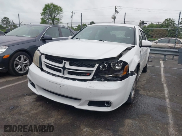 2013 Dodge Avenger SXT with VIN 1C3CDZCG9DN772959, listed as a IAAI auction lot 41971187 with 121,530 mi miles and . Bid and sale history available at carsss.com. Image 6.