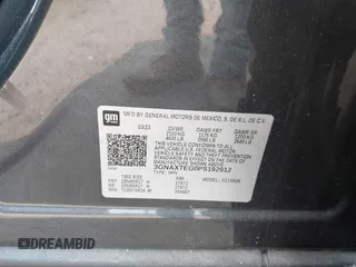 2023 Chevrolet Equinox LT с VIN 3GNAXTEG0PS192912, выставлен на аукционе IAAI как лот 42410944 с пробегом 15 501 миль миль и . История ставок и продаж доступна на DreamBid. Изображение 9.