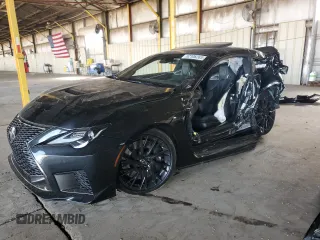 2022 Lexus RC F with VIN JTHDP5BC3N5008409, listed as a Copart auction lot 52106265 with 21,065 mi miles and Salvage title. Bid and sale history available at DreamBid. Image 1.