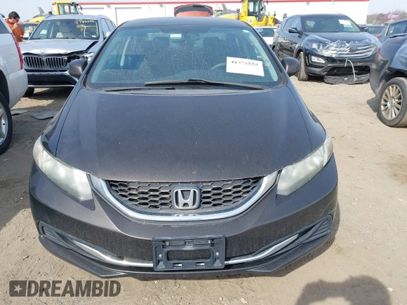 2013 Honda Civic LX with VIN 19XFB2F50DE206161, listed as a IAAI auction lot 41773555 with 165,733 mi miles and . Bid and sale history available at DreamBid. Image 12.