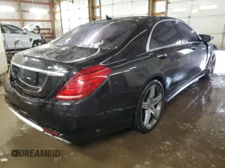 2016 Mercedes-Benz S-Class AMG S 63 with VIN WDDUG7JB5GA218287, listed as a Copart auction lot 44931545 with 0 mi miles and Salvage Title. Bid and sale history available at carsss.com. Image 3.