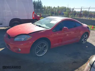 2006 Mitsubishi Eclipse GT with VIN 4A3AK34T36E033796, listed as a IAAI auction lot 41432132 with 1 mi miles. Bid and sale history available at carsss.com. Image 2.
