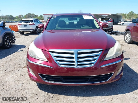 2012 Hyundai Genesis 3.8L with VIN KMHGC4DD4CU176486, listed as a IAAI auction lot 41674122 with 148,085 mi miles. Bid and sale history available at carsss.com. Image 12.