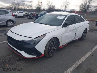 2023 Hyundai Elantra N with VIN KMHLW4AK7PU017704, listed as a IAAI auction lot 41202967 with 8,071 mi miles. Bid and sale history available at carsss.com. Image 17.
