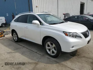 2010 Lexus RX 350 with VIN JTJBK1BA4A2002285, listed as a Copart auction lot 60597945 with 61,903 mi miles and Salvage title. Bid and sale history available at DreamBid. Image 4.