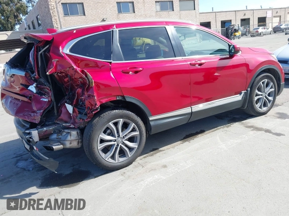 2022 Honda CR-V Touring with VIN 7FARW2H95NE036087, listed as a IAAI auction lot 41652693 with 20,694 mi miles. Bid and sale history available at carsss.com. Image 4.