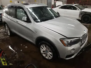 2017 BMW X3 xDrive28i with VIN 5UXWX9C56H0T11329, listed as a Copart auction lot 44760645 with 147,089 mi miles and Salvage Title. Bid and sale history available at DreamBid. Image 4.