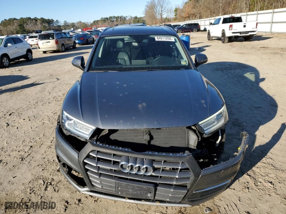 2018 Audi Q5 Premium with VIN WA1ANAFY7J2017368, listed as a Copart auction lot 84911294 with 95,607 mi miles and Salvage Title. Bid and sale history available at carsss.com. Image 5.