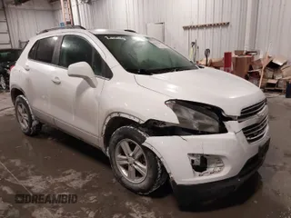 2015 Chevrolet Trax LT with VIN 3GNCJRSB7FL203418, listed as a IAAI auction lot 41572289 with 148,402 mi miles. Bid and sale history available at carsss.com. Image 1.