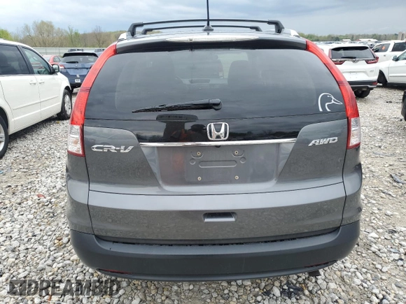 2012 Honda CR-V EX-L with VIN 2HKRM4H75CH607720, listed as a Copart auction lot 55563725 with 218,708 mi miles and Clean Title. Bid and sale history available at DreamBid. Image 6.