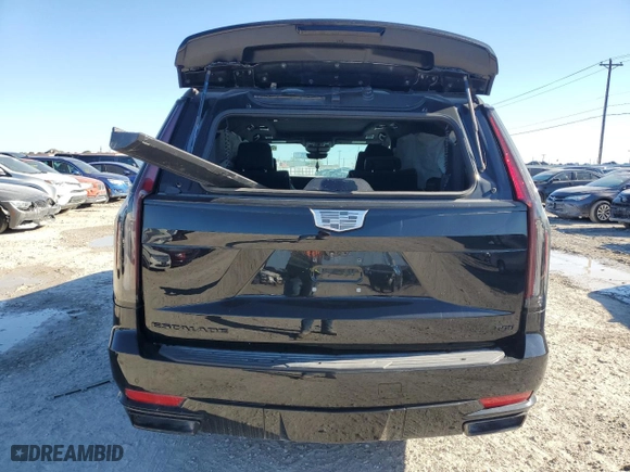 2023 Cadillac Escalade 4WD Sport Platinum with VIN 1GYS4GKL6PR369751, listed as a Copart auction lot 79728233 with 2,586 mi miles and Salvage Title. Bid and sale history available at carsss.com. Image 6.