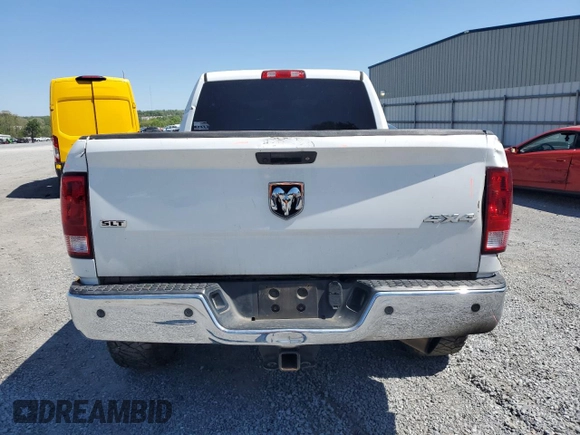 2017 Ram 2500 Big Horn with VIN 3C6UR5DLXHG725449, listed as a Copart auction lot 51876565 with 198,422 mi miles and Salvage title. Bid and sale history available at DreamBid. Image 6.