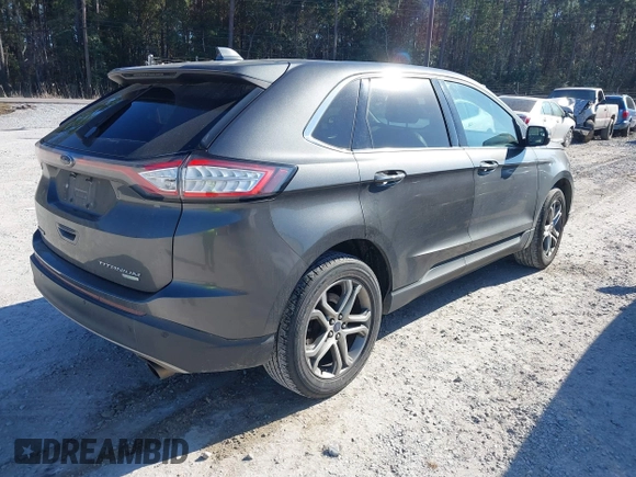 2015 Ford Edge Titanium z VIN 2FMTK3K90FBB13499, wystawiony jako IAAI lot #41492084 z przebiegiem 256 649 mil mil oraz . Historia ofert i sprzedaży dostępna na DreamBid. Obrazek 4.