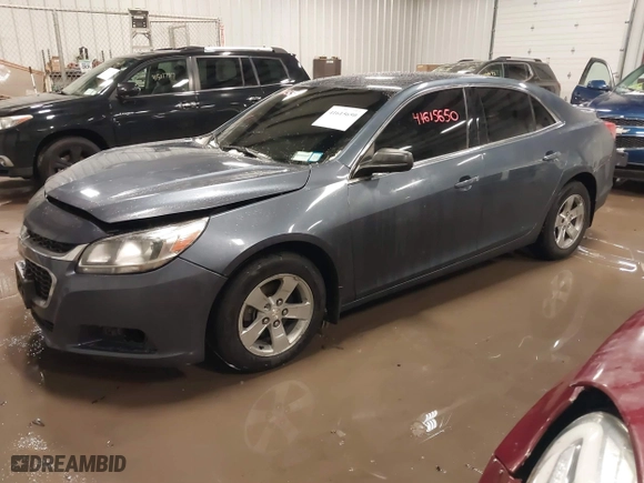 2014 Chevrolet Malibu LS with VIN 1G11B5SL1EF238343, listed as a IAAI auction lot 41615650 with 72,776 mi miles. Bid and sale history available at carsss.com. Image 2.