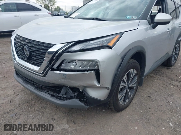 2023 Nissan Rogue SV with VIN 5N1BT3BB5PC798144, listed as a IAAI auction lot 42073608 with 23,706 mi miles. Bid and sale history available at carsss.com. Image 6.