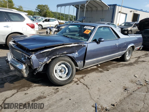 1984 Chevrolet El Camino z VIN 1GCCW80H1ER215342, wystawiony jako Copart lot #83956964 z przebiegiem 14 096 mil mil oraz Szkoda całkowita • Salvage title. Historia ofert i sprzedaży dostępna na DreamBid. Obrazek 1.