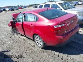 2015 Kia Rio LX with VIN KNADM4A39F6496537, listed as a IAAI auction lot 41795758 with 1 mi miles. Bid and sale history available at carsss.com. Image 3.