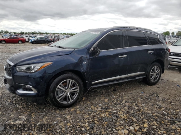 2020 Infiniti QX60 Luxe with VIN 5N1DL0MMXLC516712, listed as a Copart auction lot 53750215 with 47,062 mi miles and Salvage title. Bid and sale history available at DreamBid. Image 1.