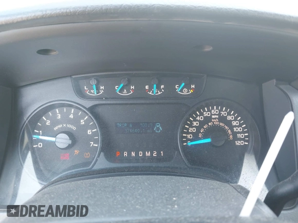 2013 Ford F-150 XL with VIN 1FTFX1EF3DKG42263, listed as a IAAI auction lot 42638954 with 174,640 mi miles and . Bid and sale history available at DreamBid. Image 7.