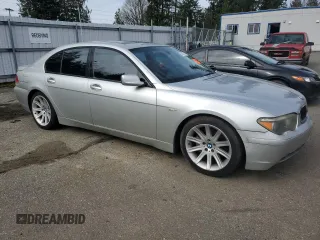 2004 BMW 7 Series 745i with VIN WBAGL63484DP69753, listed as a Copart auction lot 49211195 with 203,767 mi miles and Clean Title. Bid and sale history available at DreamBid. Image 4.