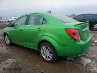 2015 Chevrolet Sonic LT with VIN 1G1JC5SB8F4125653, listed as a Copart auction lot 85724534 with 78,286 mi miles and Salvage Title. Bid and sale history available at carsss.com. Image 2.