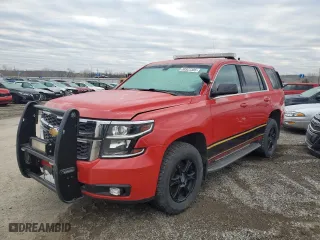 2019 Chevrolet Tahoe Commercial with VIN 1GNSKFEC9KR392023, listed as a Copart auction lot 88922385 with 90,181 mi miles and Salvage Title. Bid and sale history available at carsss.com. Image 1.