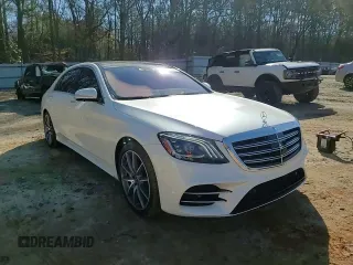 2018 Mercedes-Benz S 450 with VIN WDDUG6GB7JA396548, listed as a Copart auction lot 48565075 with 43,954 mi miles and Salvage Title. Bid and sale history available at carsss.com. Image 10.