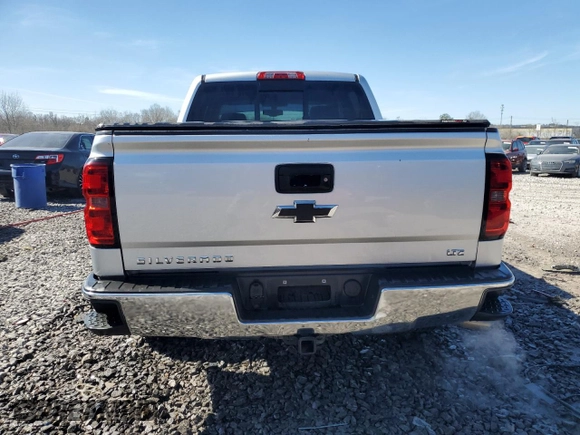 2015 Chevrolet Silverado 1500 LTZ with VIN 3GCUKSEC0FG115566, listed as a Copart auction lot 45462625 with 217,585 mi miles and Salvage Title. Bid and sale history available at carsss.com. Image 6.