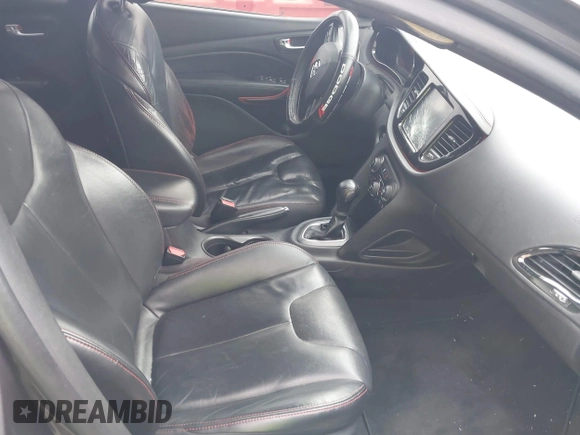 2016 Dodge Dart GT with VIN 1C3CDFEB3GD749915, listed as a IAAI auction lot 41953726 with 124,645 mi miles. Bid and sale history available at carsss.com. Image 5.