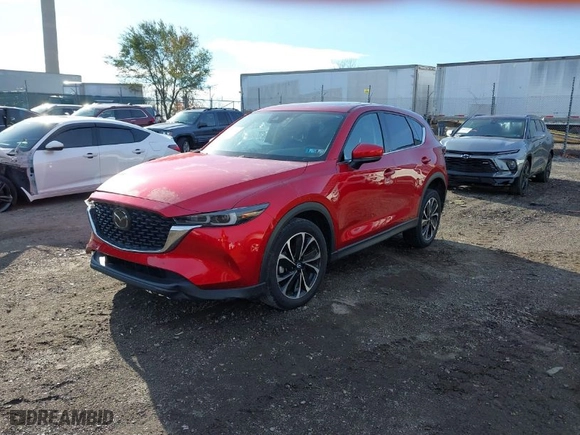 2022 Mazda CX-5 2.5 S Premium Package with VIN JM3KFBDM1N0540200, listed as a IAAI auction lot 40949035 with NaN miles. Bid and sale history available at carsss.com. Image 2.