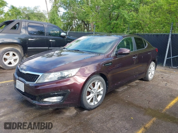 2013 Kia Optima EX with VIN 5XXGN4A71DG178586, listed as a IAAI auction lot 42171185 with 148,391 mi miles. Bid and sale history available at carsss.com. Image 2.