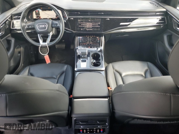 2021 Audi Q8 Prestige with VIN WA1FVAF16MD039587, listed as a Copart auction lot 56030345 with 66,976 mi miles and Salvage title. Bid and sale history available at DreamBid. Image 8.