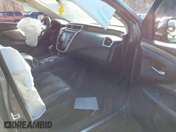 2017 Nissan Murano SL with VIN 5N1AZ2MH8HN100444, listed as a IAAI auction lot 41565075 with 83,520 mi miles and . Bid and sale history available at DreamBid. Image 5.