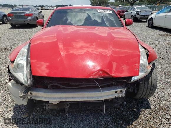 2010 Nissan 370Z Touring with VIN JN1AZ4EH4AM505004, listed as a Copart auction lot 57652374 with 86,689 mi miles and Salvage Title. Bid and sale history available at carsss.com. Image 5.