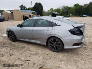 2021 Honda Civic Sedan Sport with VIN 2HGFC2F83MH536597, listed as a Copart auction lot 50994465 with 36,666 mi miles and Salvage Title. Bid and sale history available at carsss.com. Image 2.