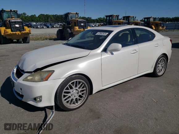 2008 Lexus IS 250 z VIN JTHBK262985081455, wystawiony jako Copart lot #57862925 z przebiegiem 214 639 mil mil oraz Szkoda całkowita • Salvage title. Historia ofert i sprzedaży dostępna na DreamBid. Obrazek 1.