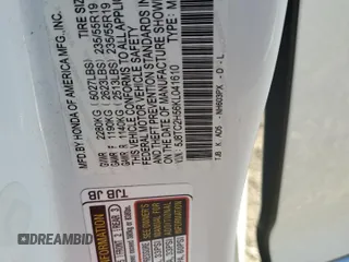 2019 Acura RDX w/Technology Pkg with VIN 5J8TC2H56KL041610, listed as a Copart auction lot 74147924 with 74,577 mi miles and Non Repairable. Bid and sale history available at carsss.com. Image 14.