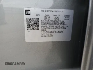 2023 Chevrolet Malibu LT with VIN 1G1ZD5STXPF185349, listed as a Copart auction lot 50001675 with 41,591 mi miles and Salvage Title. Bid and sale history available at DreamBid. Image 14.